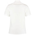 White - Back - Kustom Kit Mens Short Sleeve Pilot Shirt