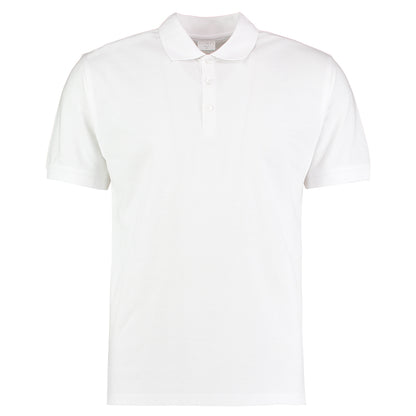 White - Front - Kustom Kit Mens Short Sleeve Polo Shirt