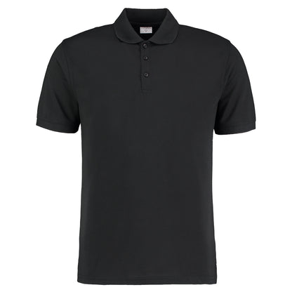 Black - Front - Kustom Kit Mens Short Sleeve Polo Shirt
