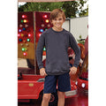 Deep Navy - Side - Fruit Of The Loom Childrens-Kids Long Sleeve T-Shirt