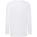 White - Back - Fruit Of The Loom Childrens-Kids Long Sleeve T-Shirt