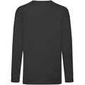 Black - Back - Fruit Of The Loom Childrens-Kids Long Sleeve T-Shirt