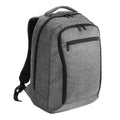 Grey Marl - Front - Quadra Executive Digital Backpack - Rucksack