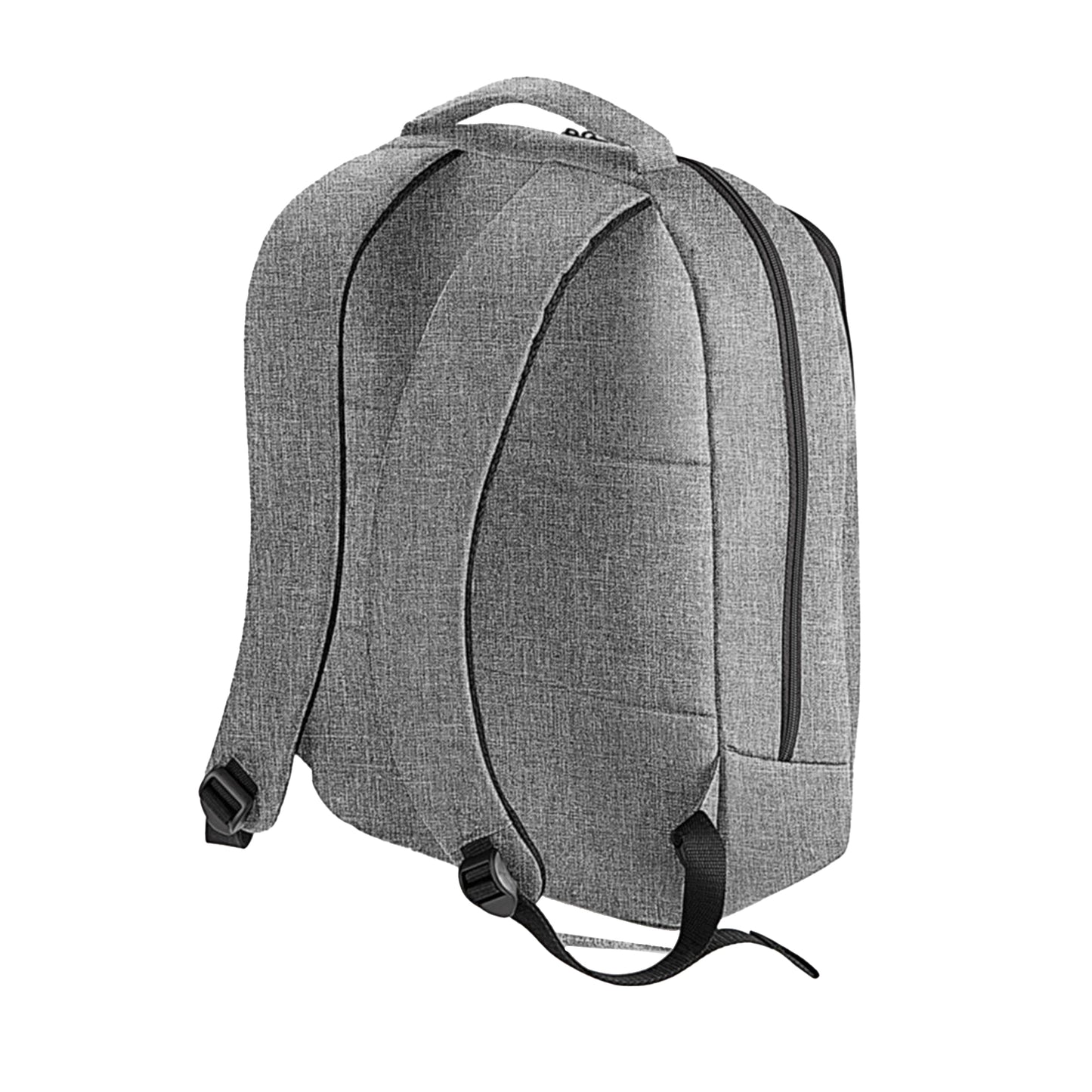 Grey Marl - Back - Quadra Executive Digital Backpack - Rucksack