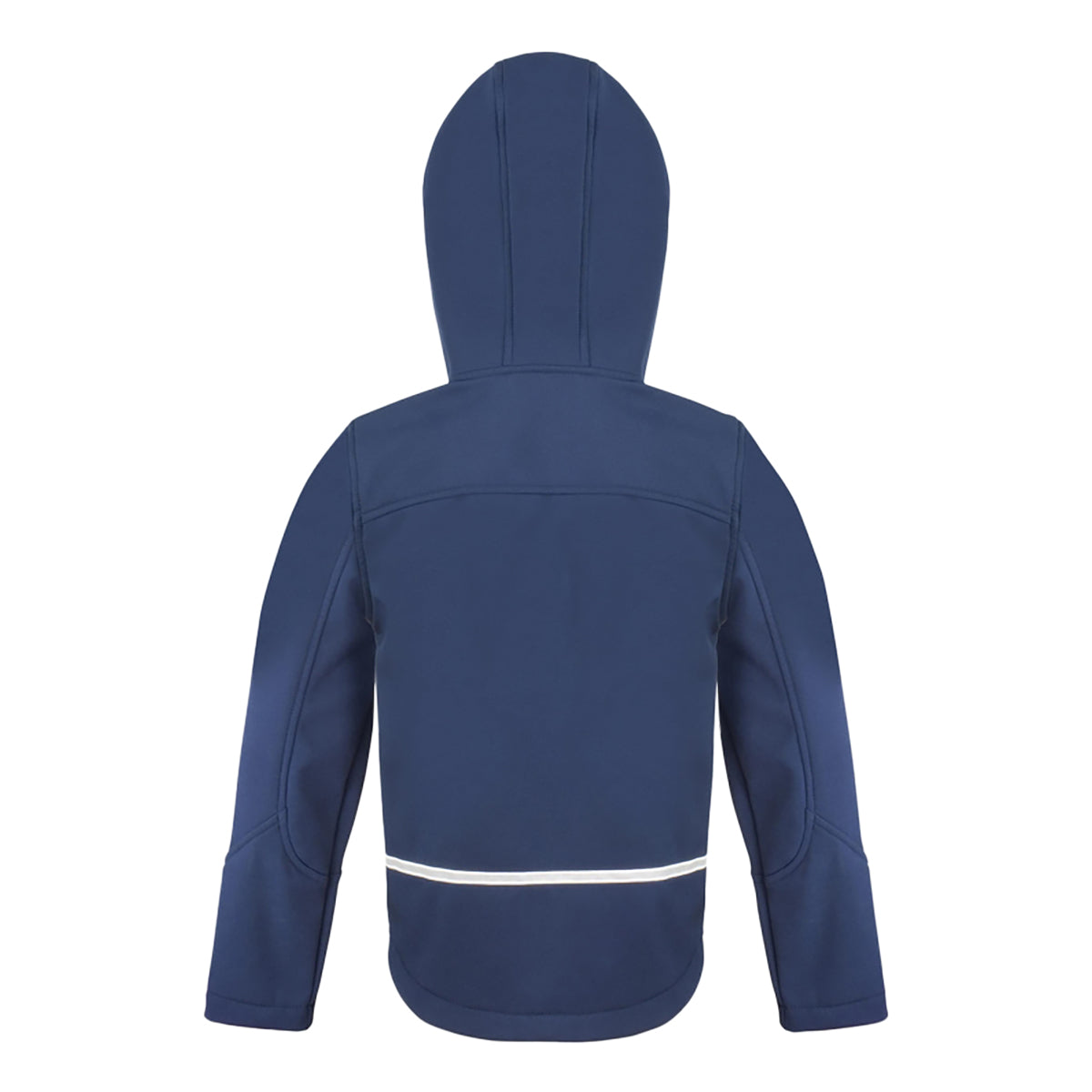 Navy-Royal - Back - Result Core Kids Unisex Junior Hooded Softshell Jacket
