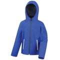 Royal-Navy - Front - Result Core Kids Unisex Junior Hooded Softshell Jacket