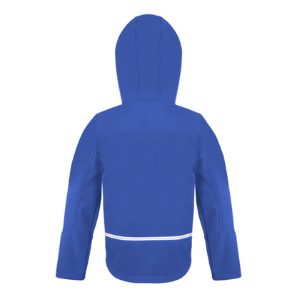 Royal-Navy - Back - Result Core Kids Unisex Junior Hooded Softshell Jacket