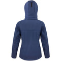 Navy-Royal - Back - Result Core Womens-Ladies Lite Hooded Softshell Jacket