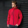 Red-Black - Back - Result Core Mens Lite Hooded Softshell Jacket