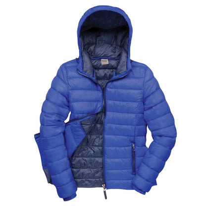 Royal-Navy - Pack Shot - Result Urban Womens-Ladies Snowbird Hooded Jacket