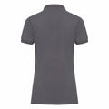 Convoy Grey - Back - Russell Womens-Ladies Stretch Short Sleeve Polo Shirt