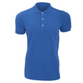 Azure Blue - Side - Russell Mens Stretch Short Sleeve Polo Shirt