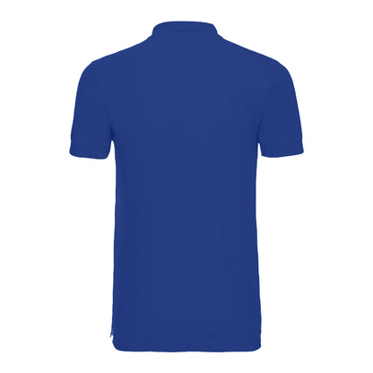 Bright Royal - Back - Russell Mens Stretch Short Sleeve Polo Shirt