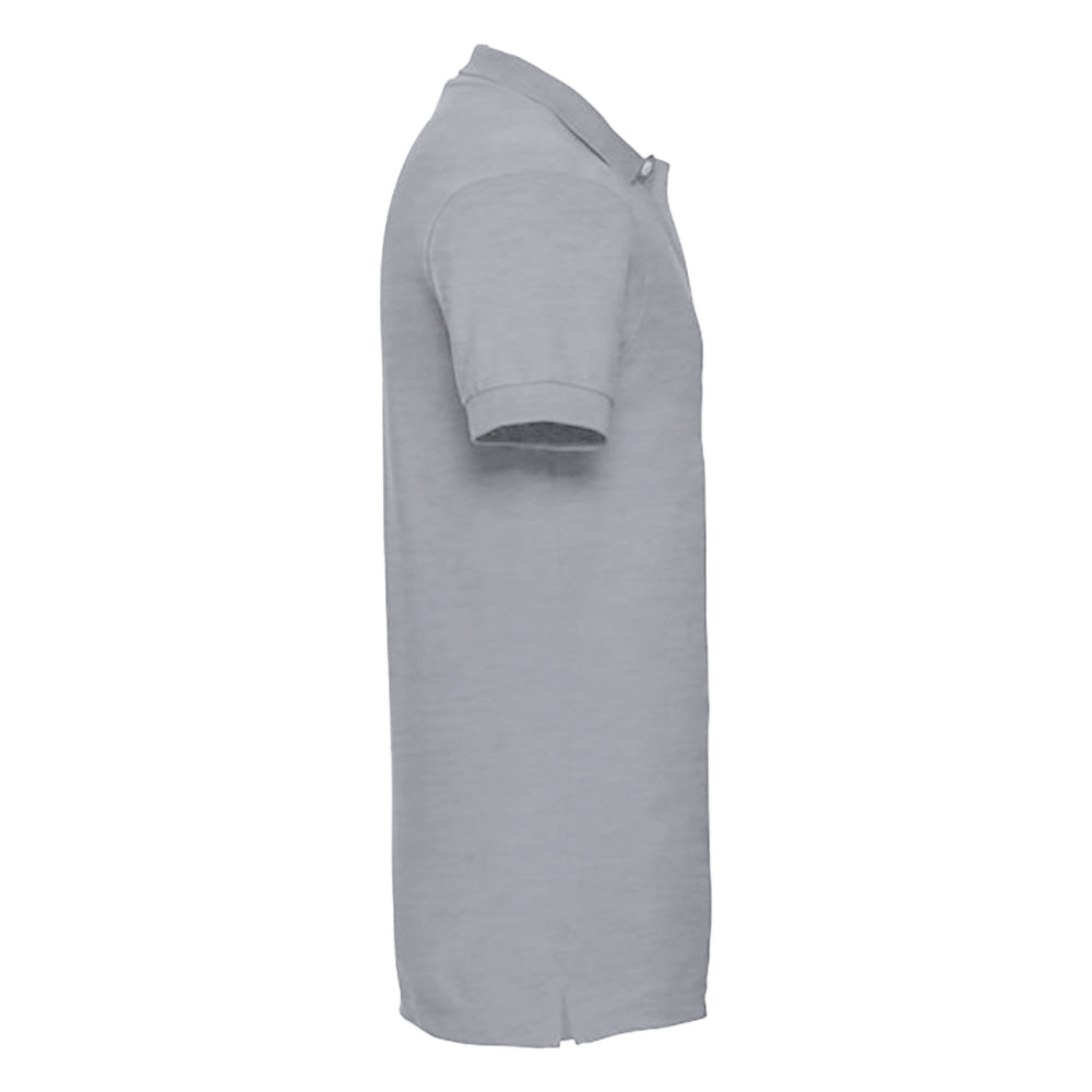 Light Oxford - Side - Russell Mens Stretch Short Sleeve Polo Shirt