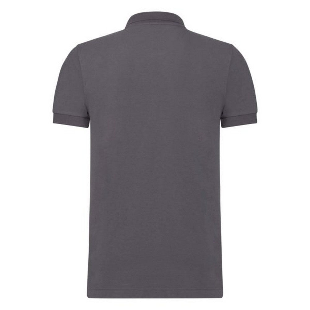 Convoy Grey - Back - Russell Mens Stretch Short Sleeve Polo Shirt