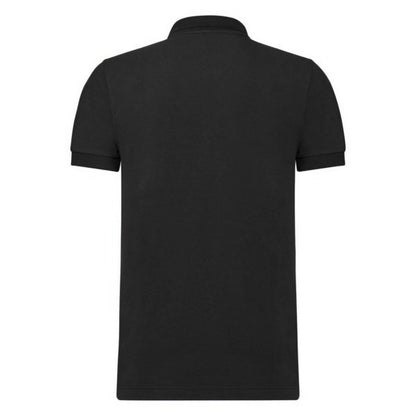Black - Back - Russell Mens Stretch Short Sleeve Polo Shirt