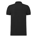 Black - Back - Russell Mens Stretch Short Sleeve Polo Shirt