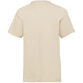 Natural - Back - Fruit Of The Loom Childrens-Kids Valueweight T-Shirt