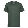Bottle Green - Front - Fruit Of The Loom Childrens-Kids Valueweight T-Shirt