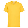 Sunflower - Front - Fruit Of The Loom Childrens-Kids Unisex Valueweight Short Sleeve T-Shirt