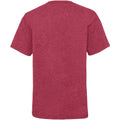 Vintage Heather Red - Back - Fruit Of The Loom Childrens-Kids Valueweight T-Shirt