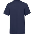 Navy - Back - Fruit Of The Loom Childrens-Kids Valueweight T-Shirt