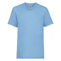 Sky Blue - Front - Fruit Of The Loom Childrens-Kids Unisex Valueweight Short Sleeve T-Shirt