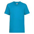 Azure Blue - Front - Fruit Of The Loom Childrens-Kids Valueweight T-Shirt
