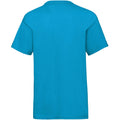 Azure Blue - Back - Fruit Of The Loom Childrens-Kids Valueweight T-Shirt