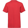 Red - Back - Fruit Of The Loom Childrens-Kids Unisex Valueweight Short Sleeve T-Shirt