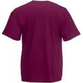 Burgundy - Back - Fruit Of The Loom Mens Valueweight Short Sleeve T-Shirt