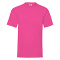 Fuchsia - Front - Fruit Of The Loom Mens Valueweight Short Sleeve T-Shirt