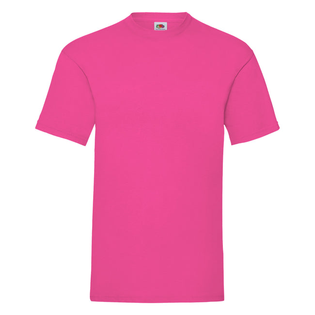 Fuchsia - Front - Fruit Of The Loom Mens Valueweight Short Sleeve T-Shirt