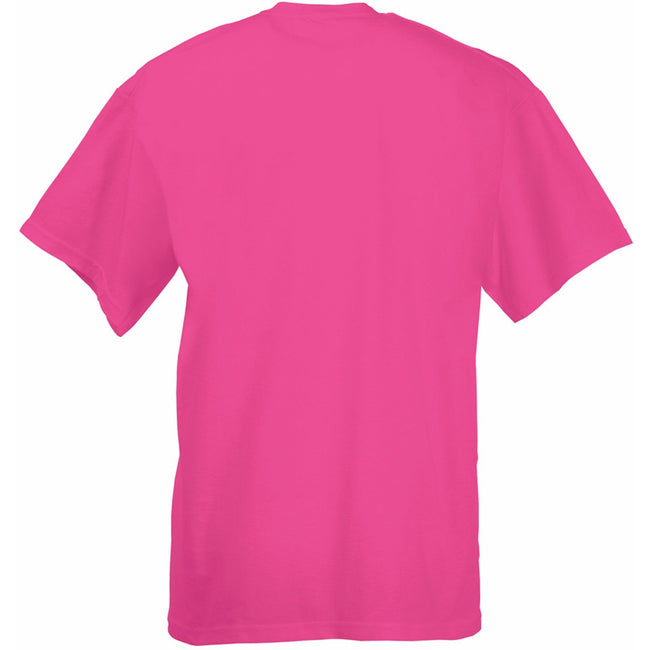 Fuchsia - Back - Fruit Of The Loom Mens Valueweight Short Sleeve T-Shirt