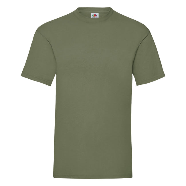 Classic Olive - Front - Fruit Of The Loom Mens Valueweight Short Sleeve T-Shirt