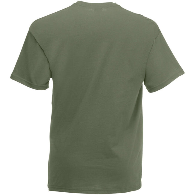 Classic Olive - Back - Fruit Of The Loom Mens Valueweight Short Sleeve T-Shirt