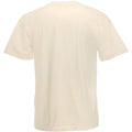 Natural - Back - Fruit Of The Loom Mens Valueweight Short Sleeve T-Shirt