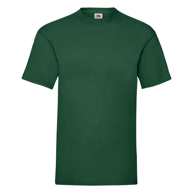 Bottle Green - Front - Fruit Of The Loom Mens Valueweight Short Sleeve T-Shirt