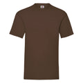 Chocolate - Front - Fruit Of The Loom Mens Valueweight Short Sleeve T-Shirt