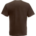 Chocolate - Back - Fruit Of The Loom Mens Valueweight Short Sleeve T-Shirt
