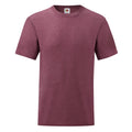 Heather Burgundy - Front - Fruit Of The Loom Mens Valueweight Short Sleeve T-Shirt