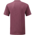 Heather Burgundy - Back - Fruit Of The Loom Mens Valueweight Short Sleeve T-Shirt