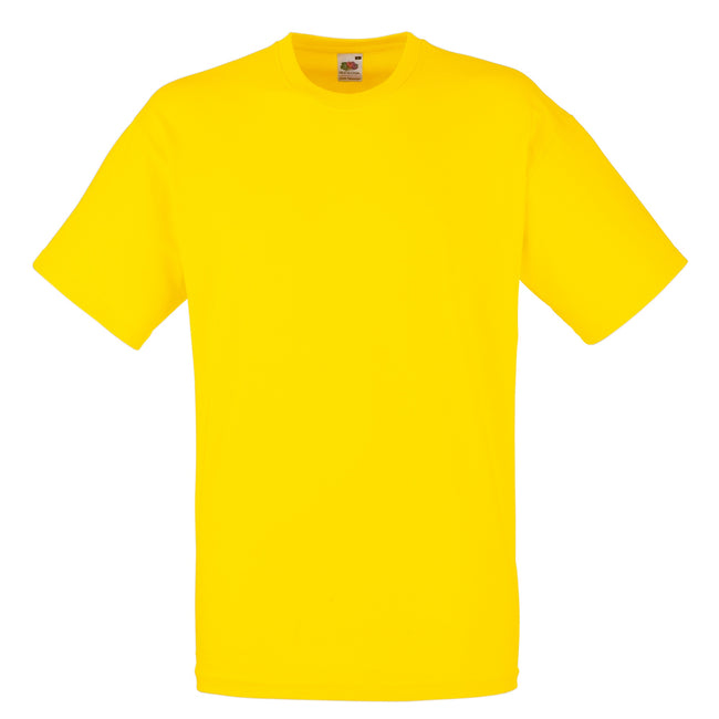 Yellow - Front - Fruit Of The Loom Mens Valueweight Short Sleeve T-Shirt