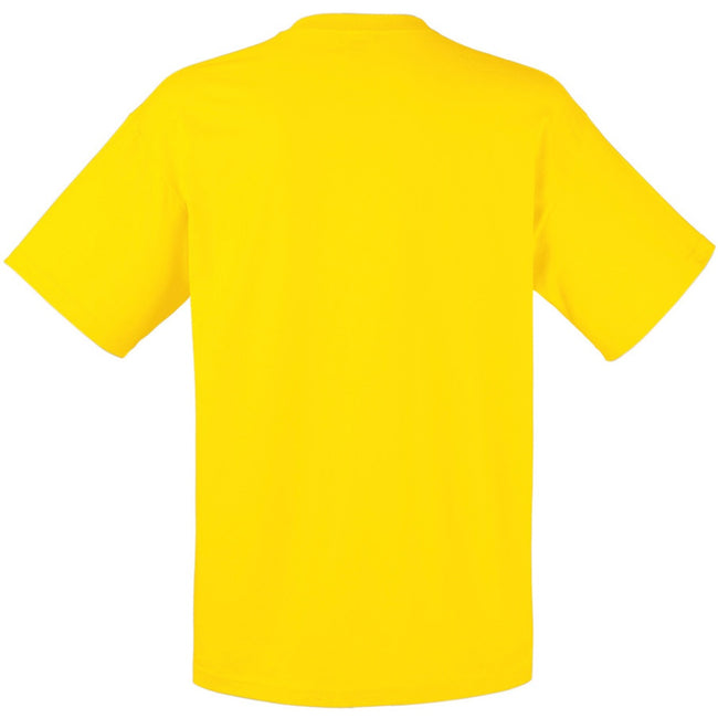 Yellow - Back - Fruit Of The Loom Mens Valueweight Short Sleeve T-Shirt