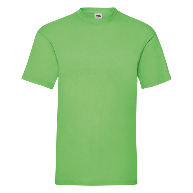 Lime - Front - Fruit Of The Loom Mens Valueweight Short Sleeve T-Shirt