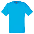 Azure Blue - Front - Fruit Of The Loom Mens Valueweight Short Sleeve T-Shirt