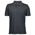 Dark Grey - Front - Tee Jays Mens Heavy Pique Short Sleeve Polo Shirt