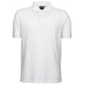 White - Front - Tee Jays Mens Heavy Pique Short Sleeve Polo Shirt