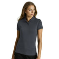 Dark Grey - Back - Tee Jays Womens-Ladies Heavy Short Sleeve Polo Shirt