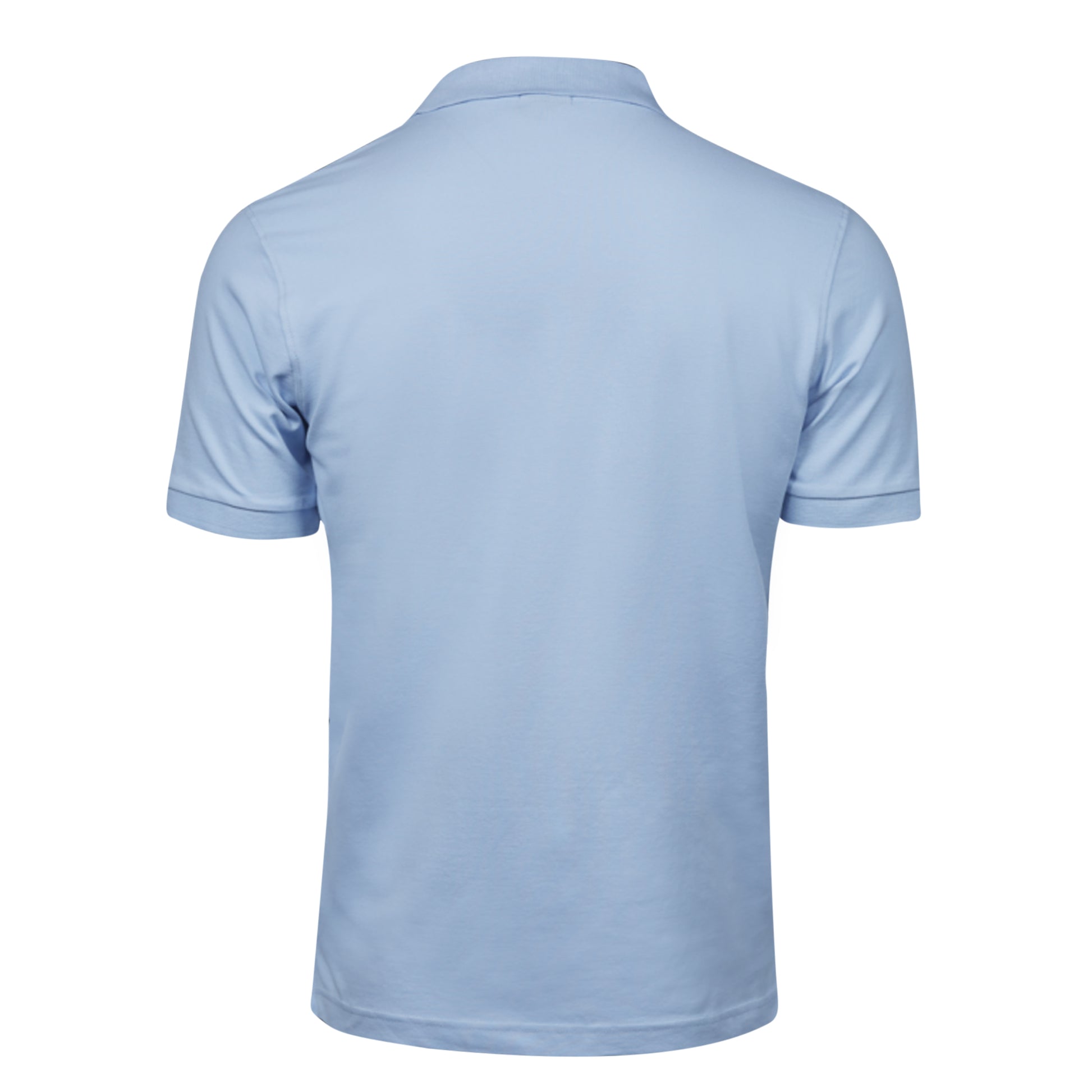 Light Blue - Back - Tee Jays Mens Luxury Stretch Short Sleeve Polo Shirt